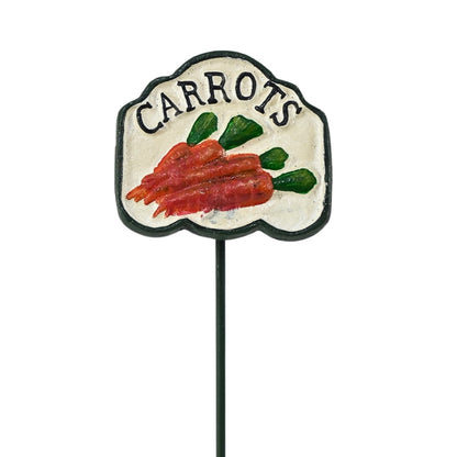 Hand-Painted Carrot Garden Stake
