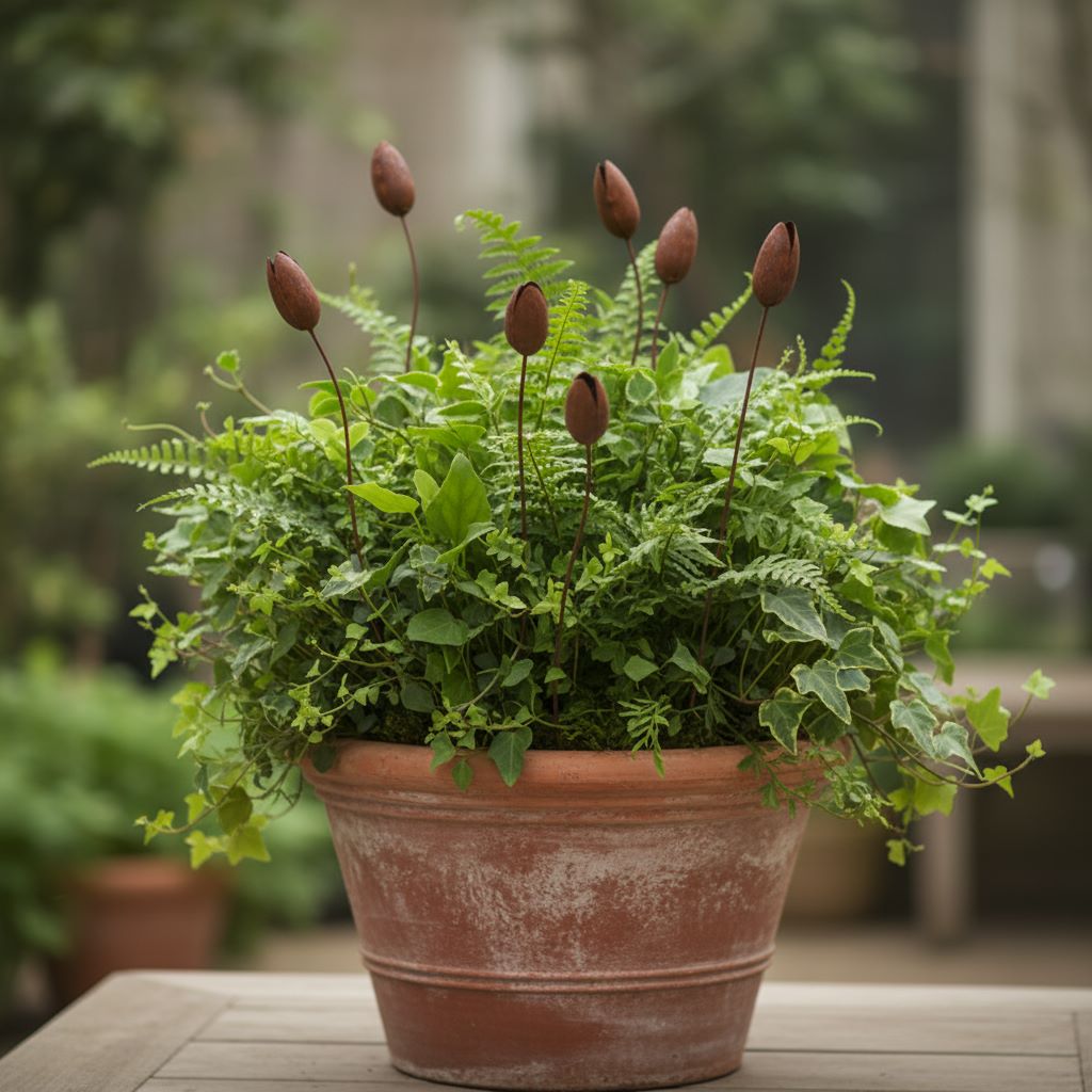 Rustic Tulip Garden Stake
