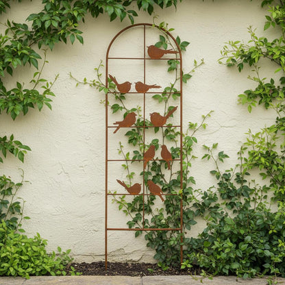 Birds on Wire Garden Trellis
