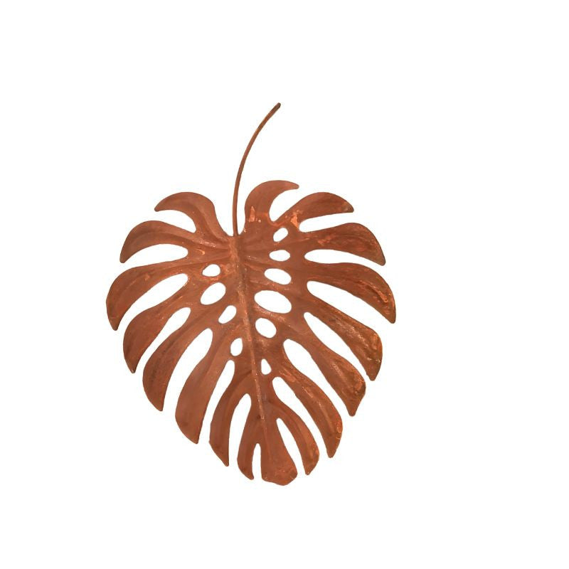 Rustic Monstera Leaf Wall Art