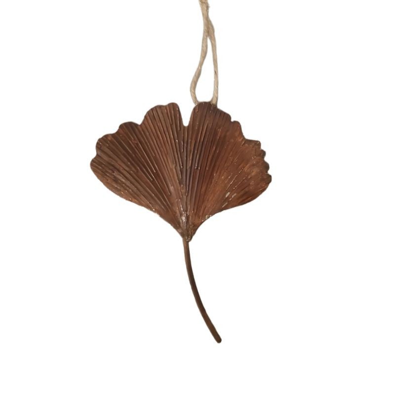 Small Rustic Gingko Leaf Wall Art