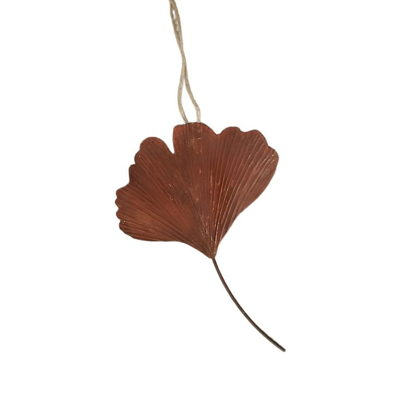 Large Rustic Gingko Leaf Hanging