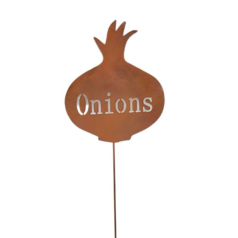 Rustic Onion Garden Stake