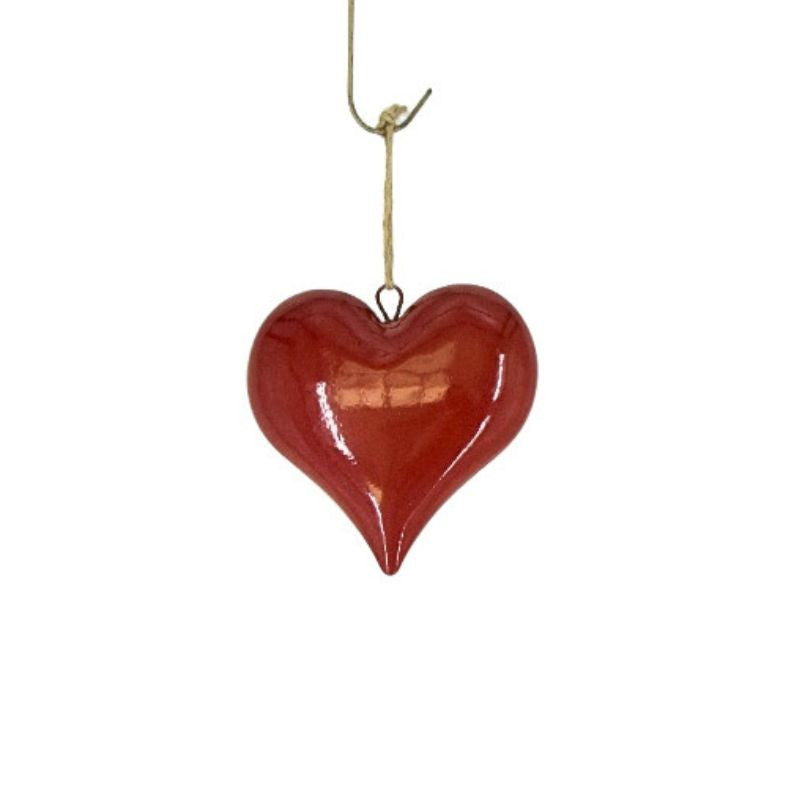Small Red Heart Hanging Decoration
