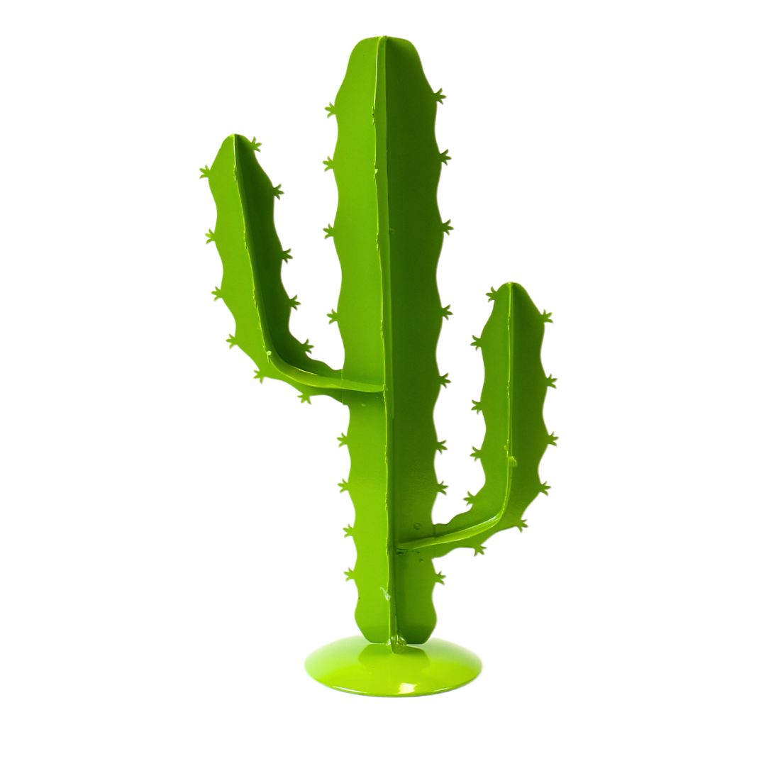 Metal Cactus Stand Garden Decor
