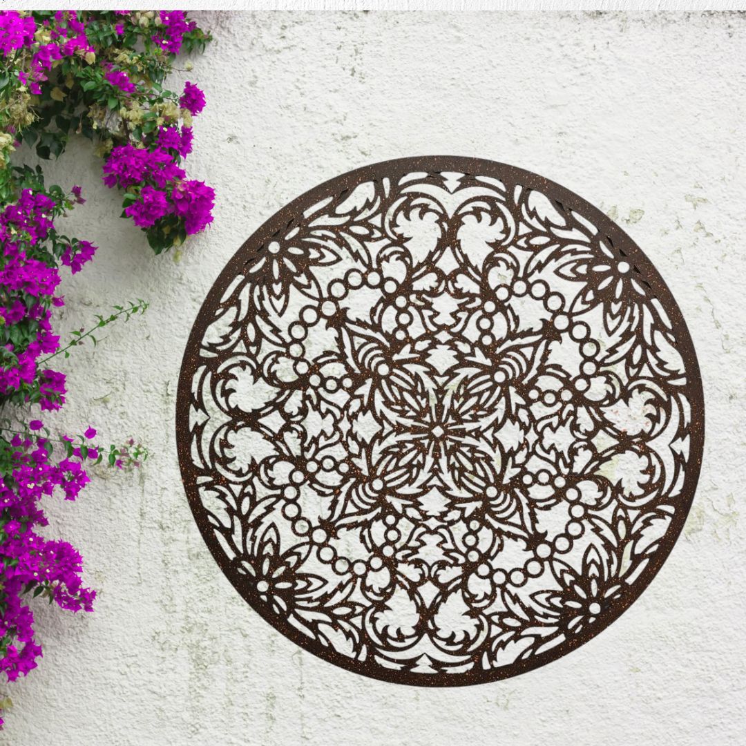 BAROQUE BLOSSOM MANDALA WALL ART