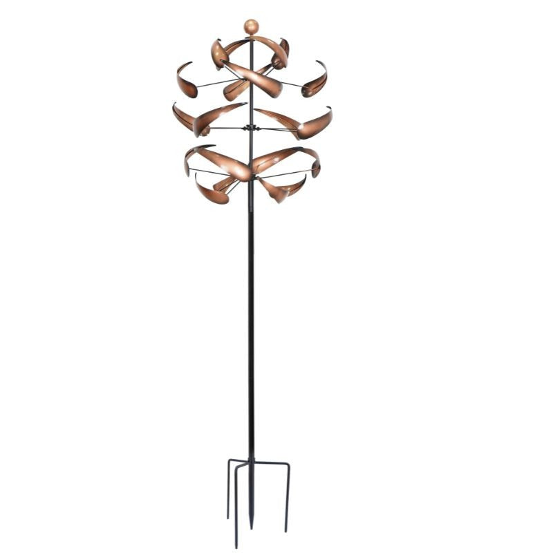 Copper Cyclone Garden Windspinner