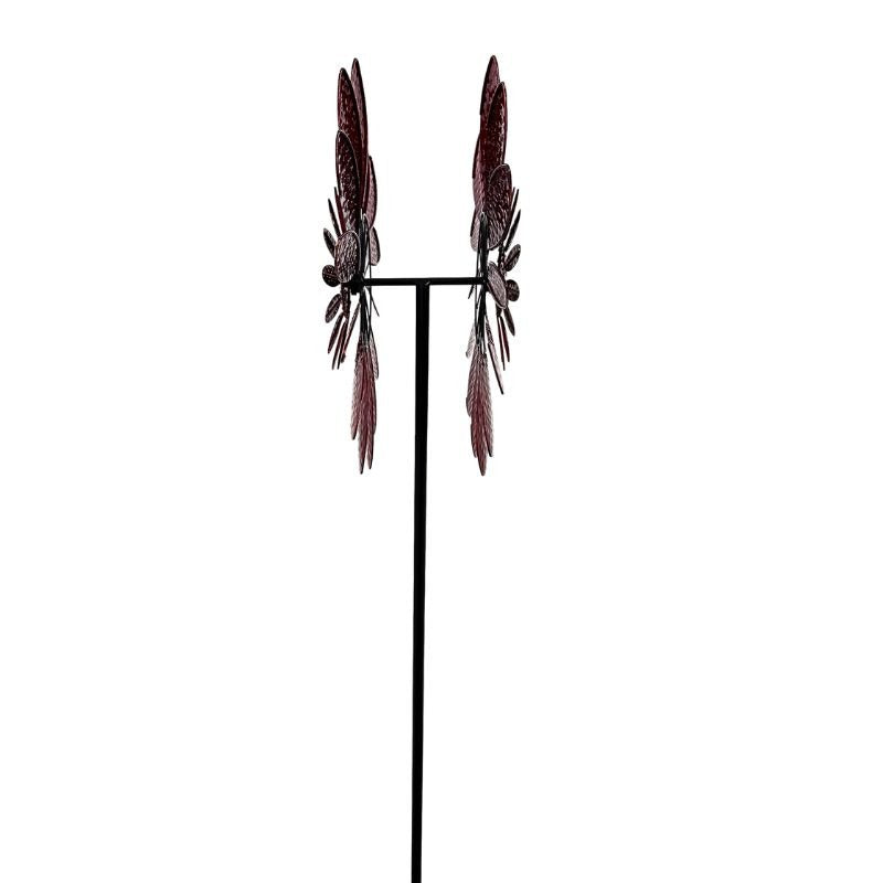 Crimson Bloom Garden Windspinner