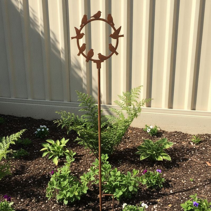 Birds of a Feather Garden Stake