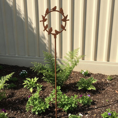 Birds of a Feather Garden Stake
