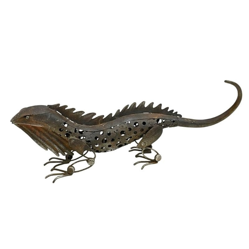 Sun Lizard Metal Garden Sculpture