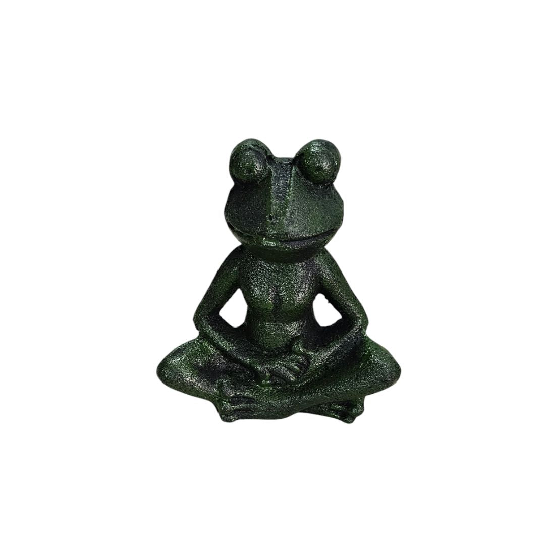 Cast iron zen frog