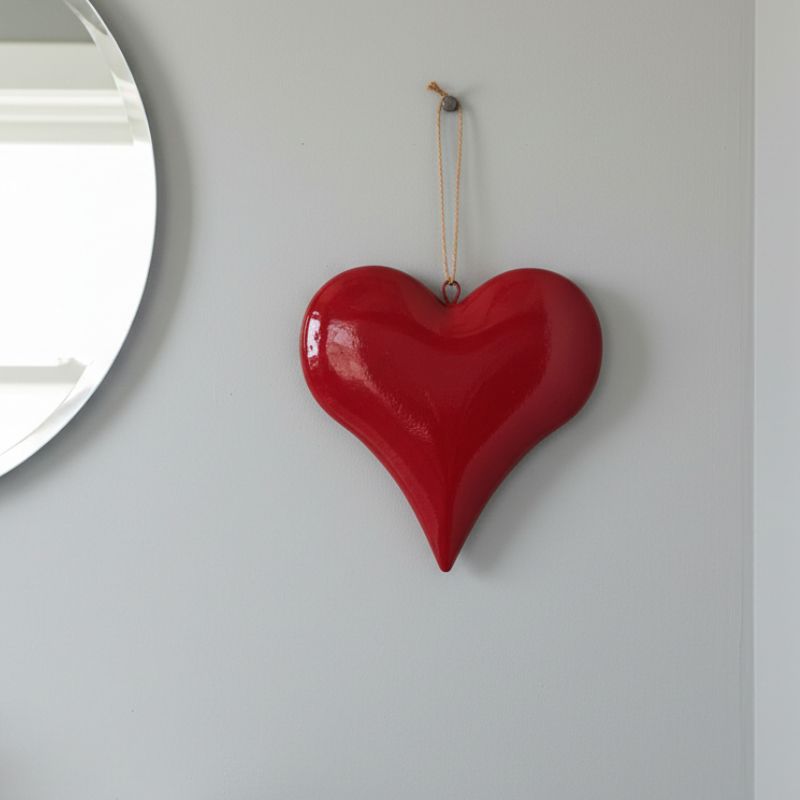 Large Red Heart Hanging Decoration