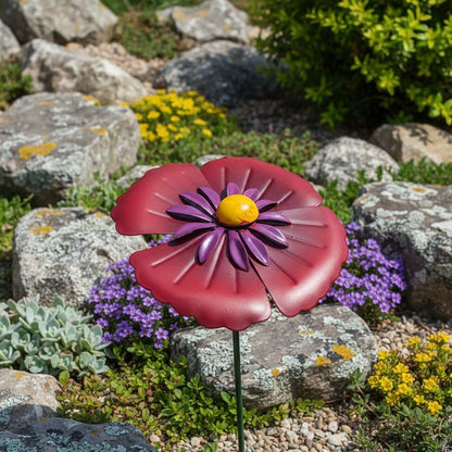 RED FLOWER STAKE