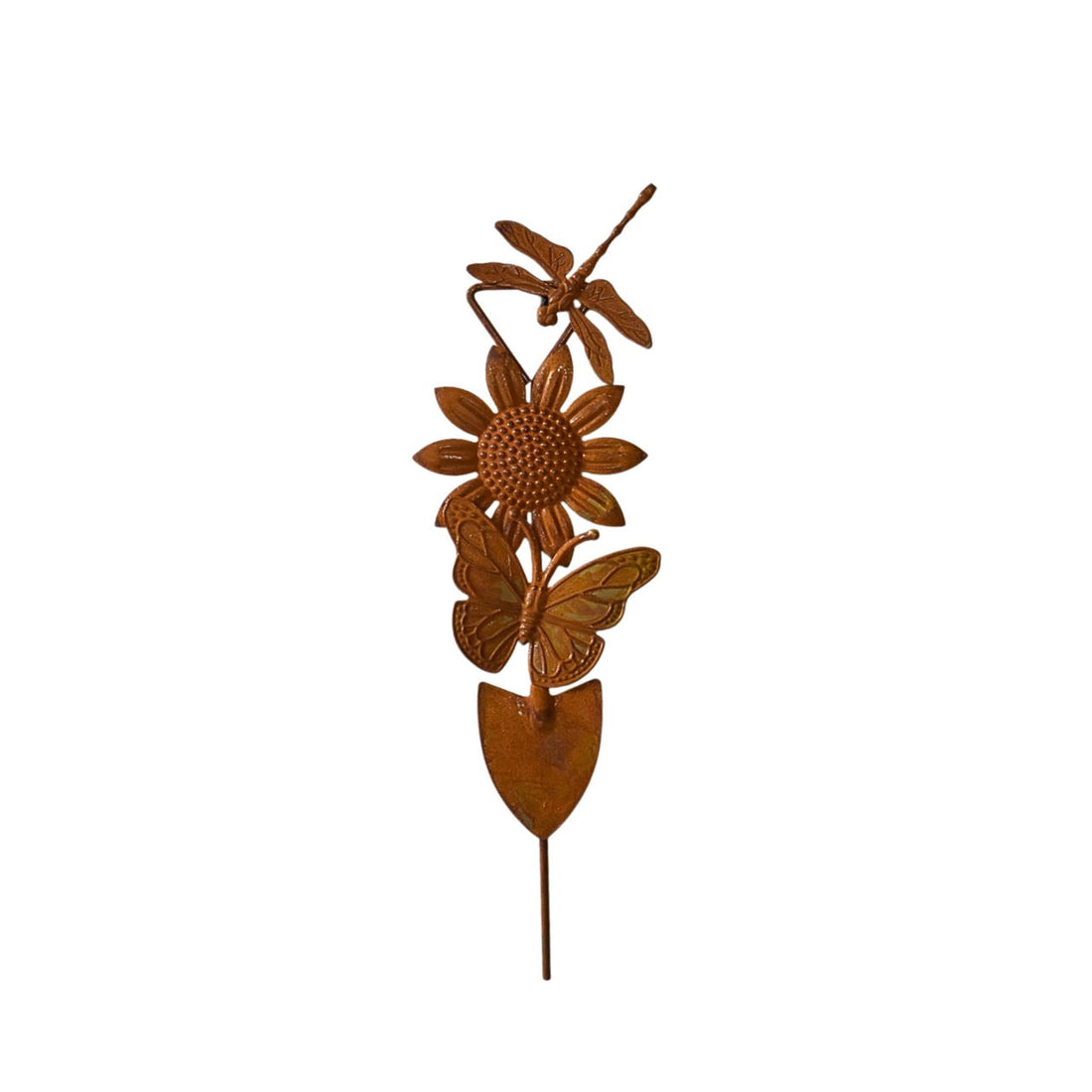 Decorative Dragonfly and Flower Garden Spade