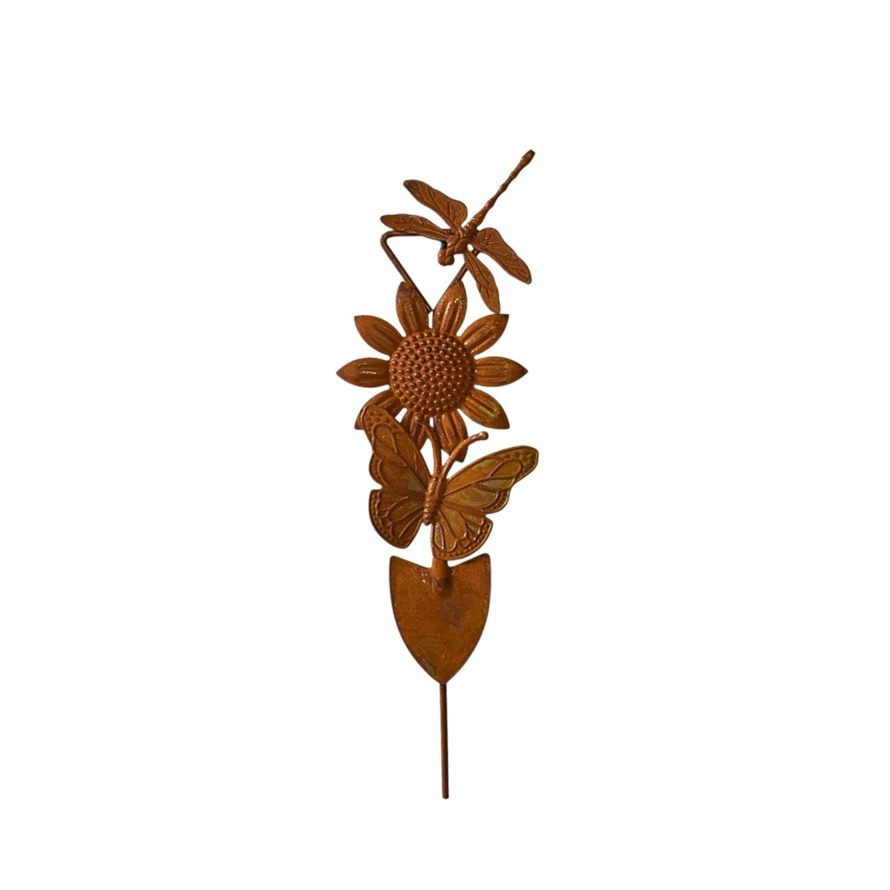 Decorative Dragonfly and Flower Garden Spade