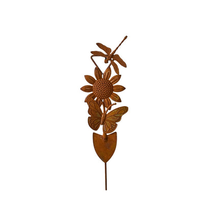 Decorative Dragonfly and Flower Garden Spade