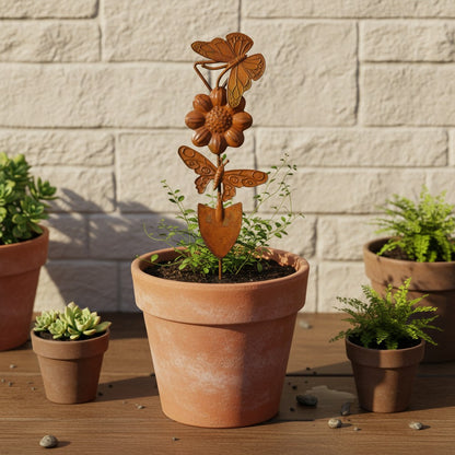 Decorative Butterfly and Flower Garden Spade