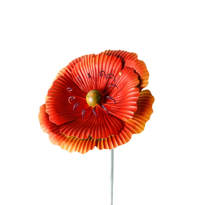 Autumn Glow Poppy Garden Stake