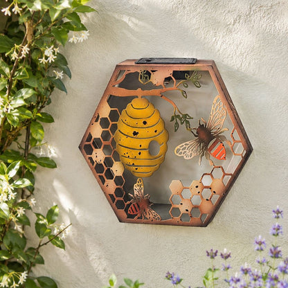 Beehive Solar LED Wall Art