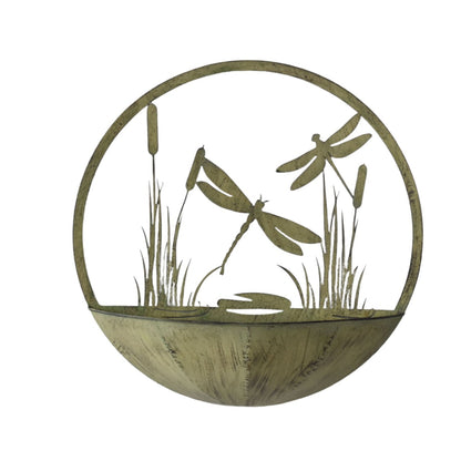 Dragonfly Metal Wall Planter
