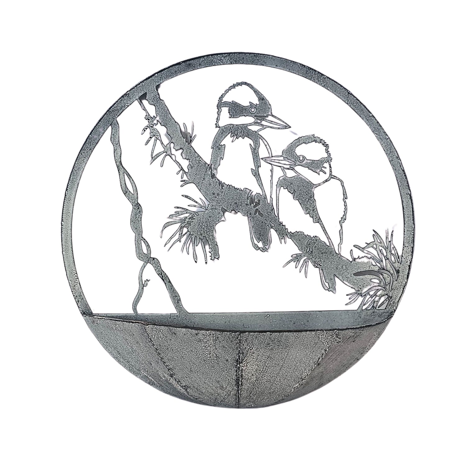 Kookaburra Rustic Metal Wall Planter