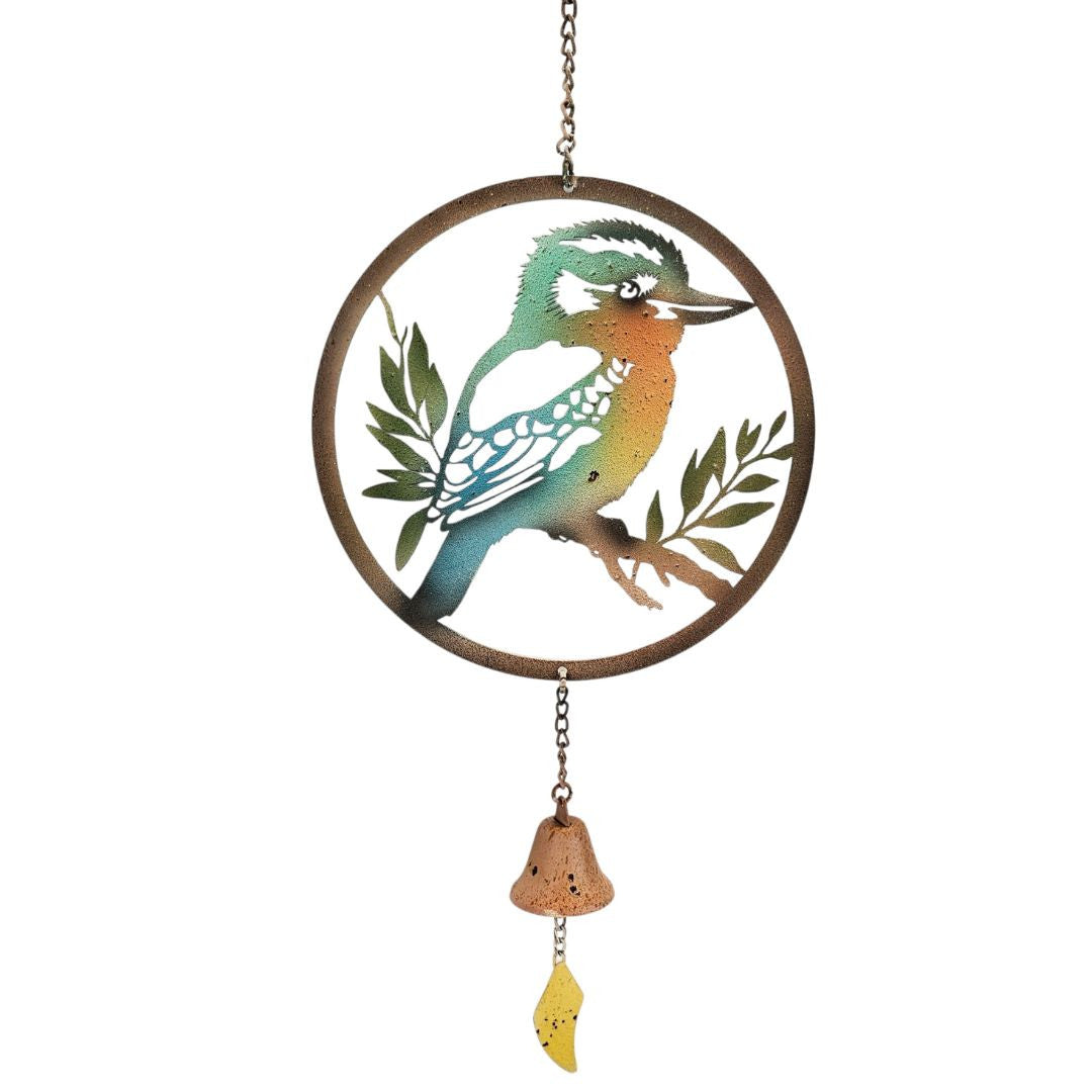 Hand-Painted Coloured Kookaburra Bell