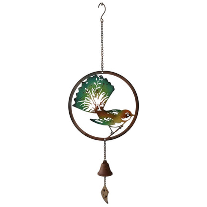 Handpainted Willy Wagtail Hanging Garden Decor