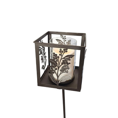 Wattle Lantern Garden Stake