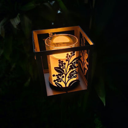 Wattle Lantern Garden Stake