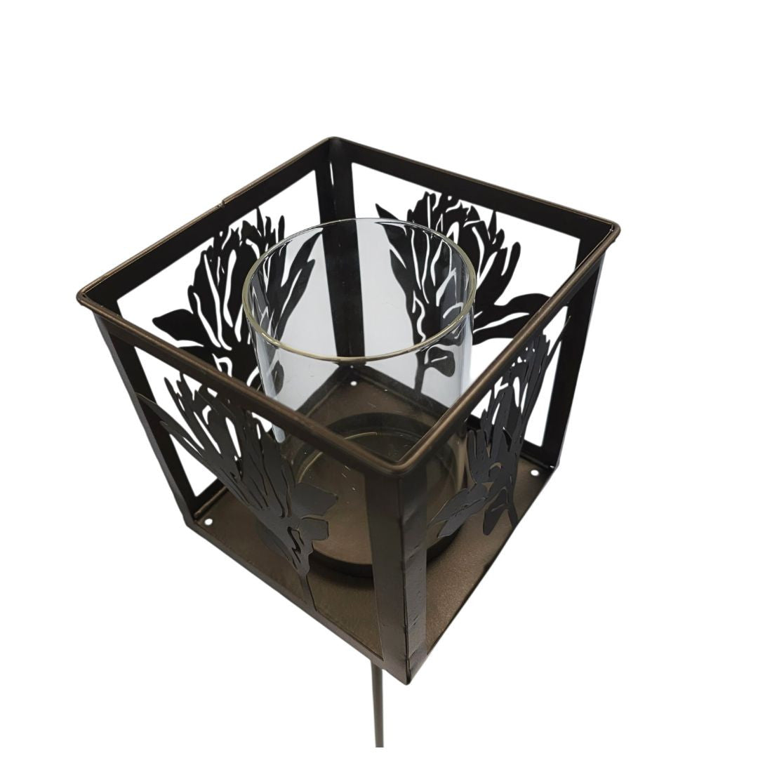 Protea Lantern Garden Stake