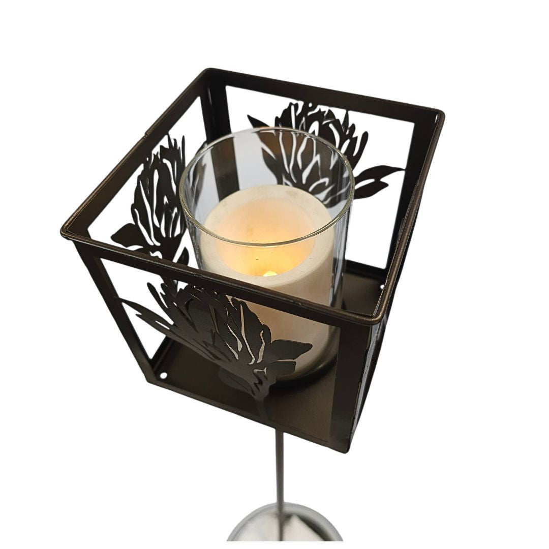 Protea Lantern Garden Stake