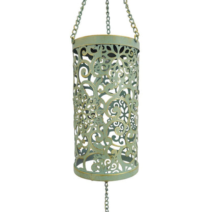Vintage-Style Solar Lantern with Hanging Bell
