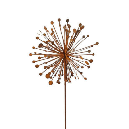 Rustic Dandelion Garden Stake