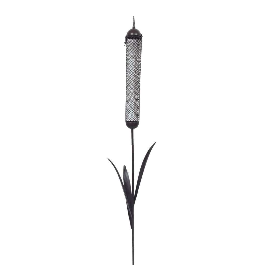 Rustic Bulrush Bird Feeder Stake