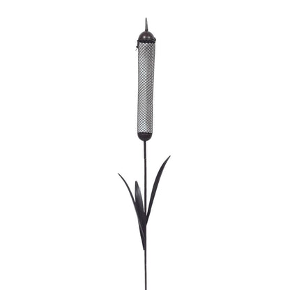 Rustic Bulrush Bird Feeder Stake