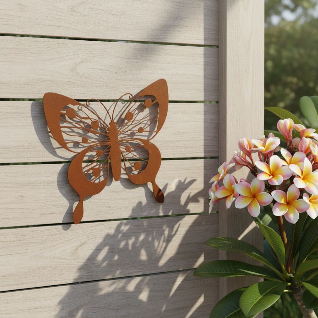 Rustic Metal Butterfly Wall Decor