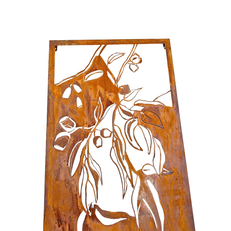 Reverse Laser Cut Gum Leaf Wall Art