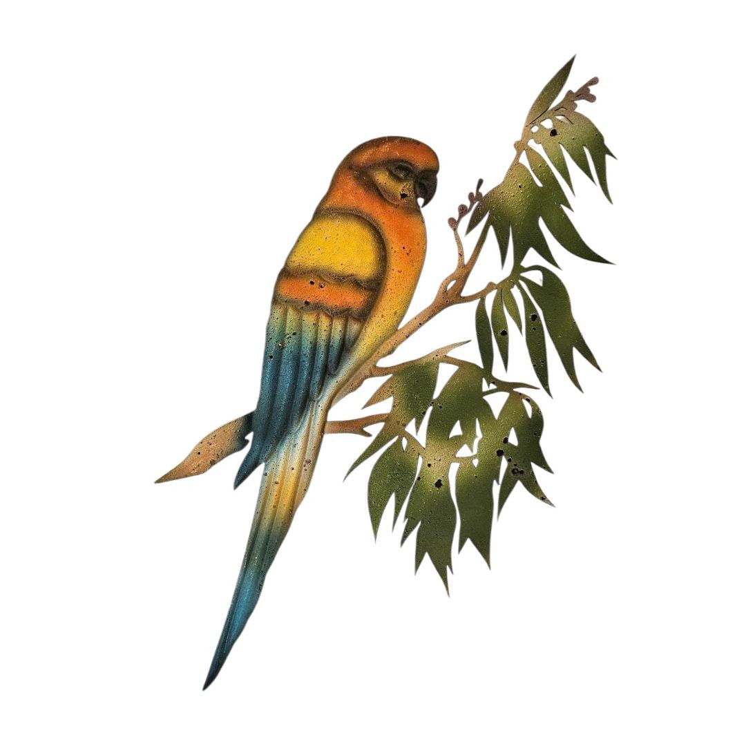 Hand-Painted Coloured Lorikeet Wall Art