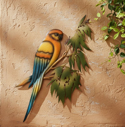 Hand-Painted Coloured Lorikeet Wall Art
