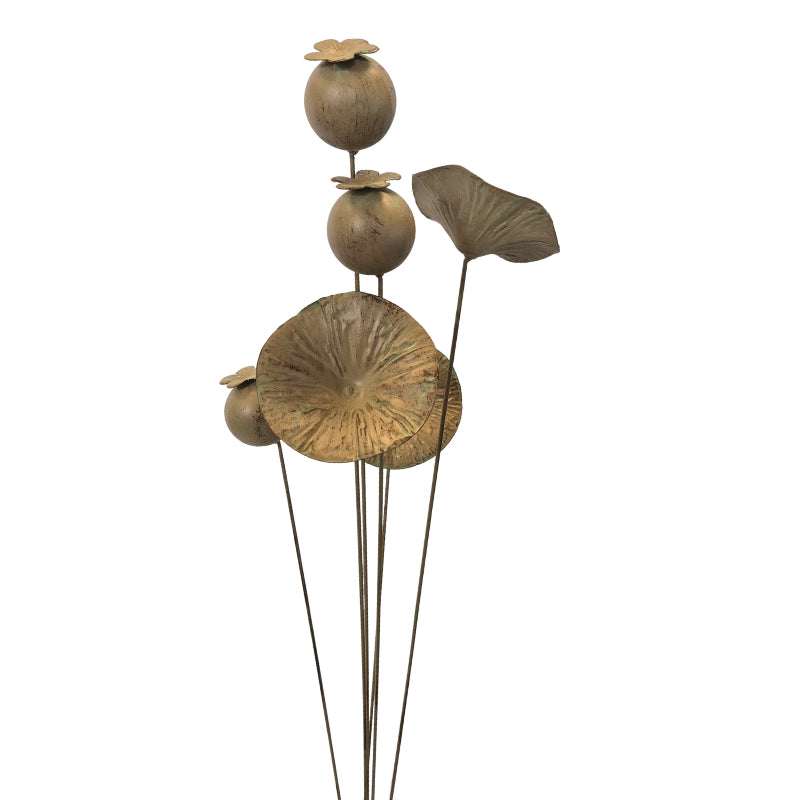 Flower Bud Garden Stake