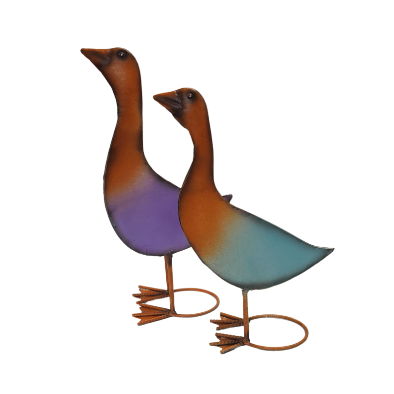 Waddle Wonder Metal Garden Duck