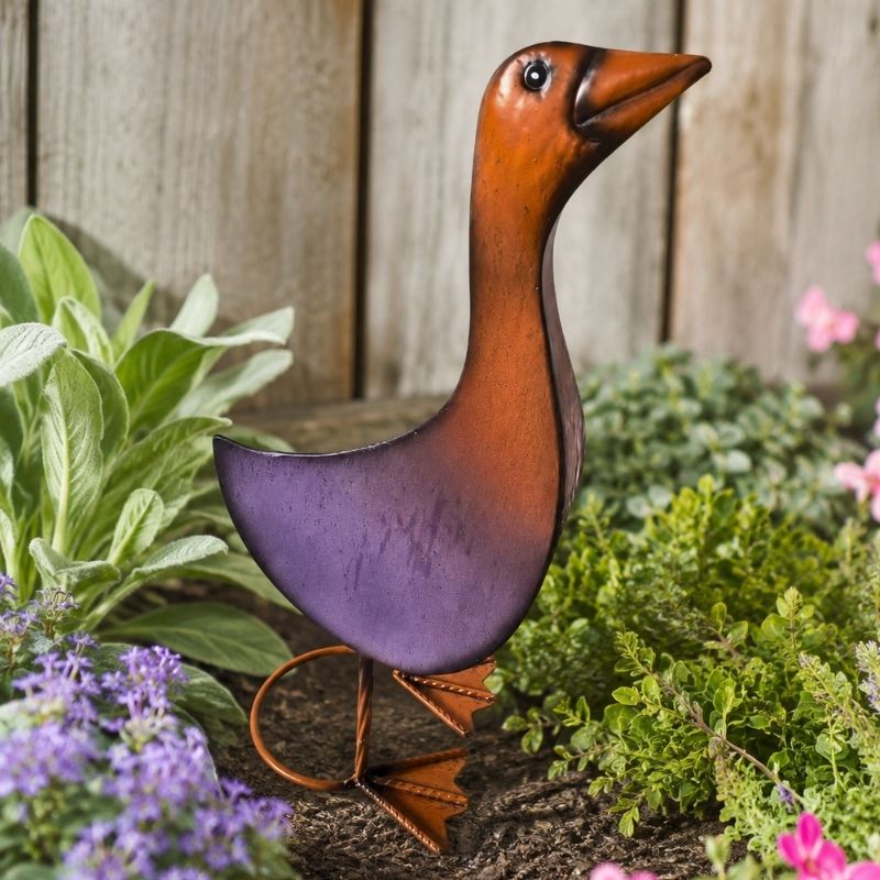 Mr Quack Metal Garden Duck
