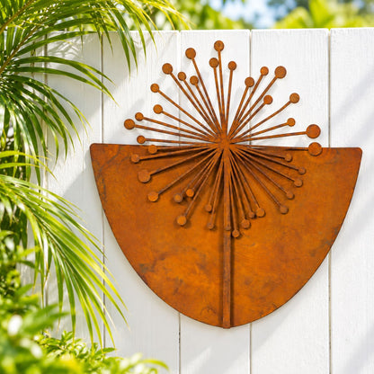 Rustic Layered Laser Cut Allium Wall Art