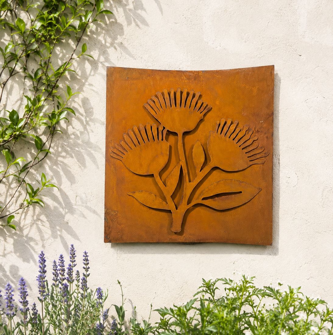 Rustic Layered Laser Cut Gum Flower Wall Art