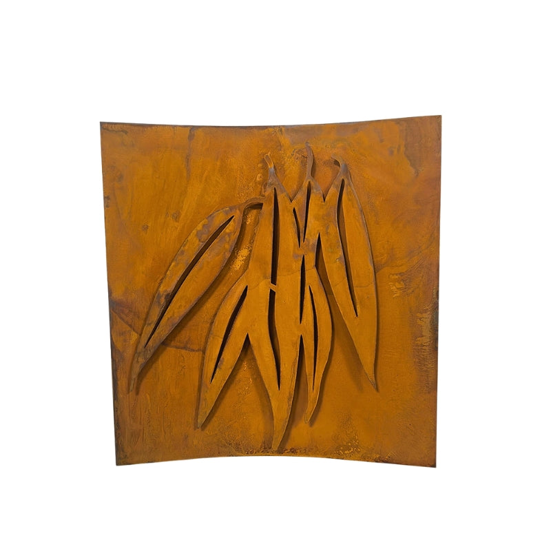 Rustic Layered Laser Cut Gum Leaves Wall Art