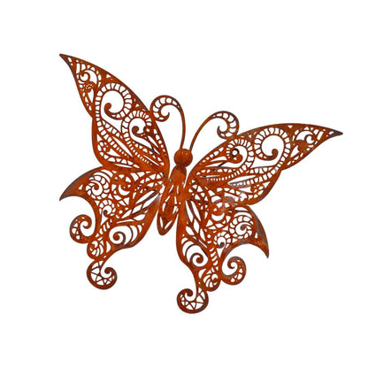 Rust Butterfly Wall Art