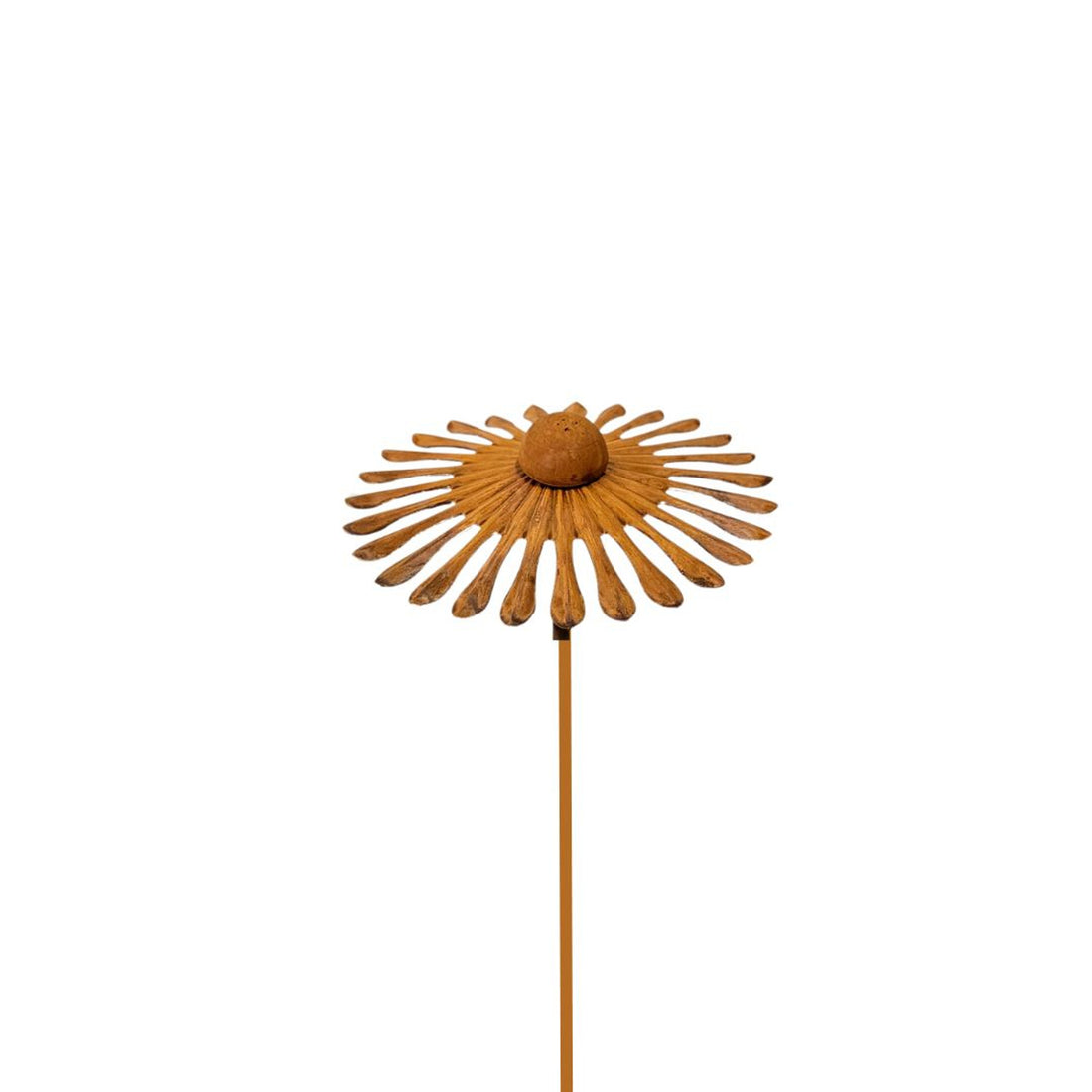 Rust flower stake