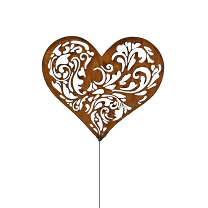 FLORAL HEART STAKE LARGE