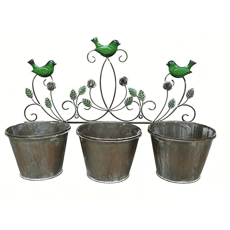 Triple Birds Wall Planter